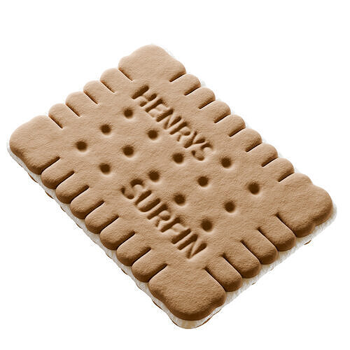 Realistic 3D biscuit for blender 3D model 4