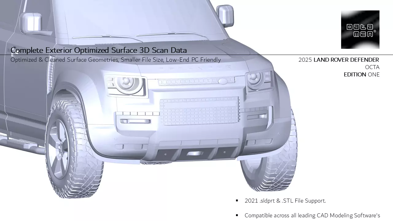 2025 Land Rover DEFENDER OCTA Edition One 3D Scan Surface Data 3D model