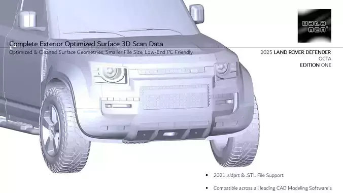 2025 Land Rover DEFENDER OCTA Edition One 3D Scan Surface Data