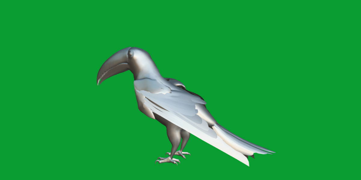 Keel Billed Toucan Bird Low-poly 3D model_33