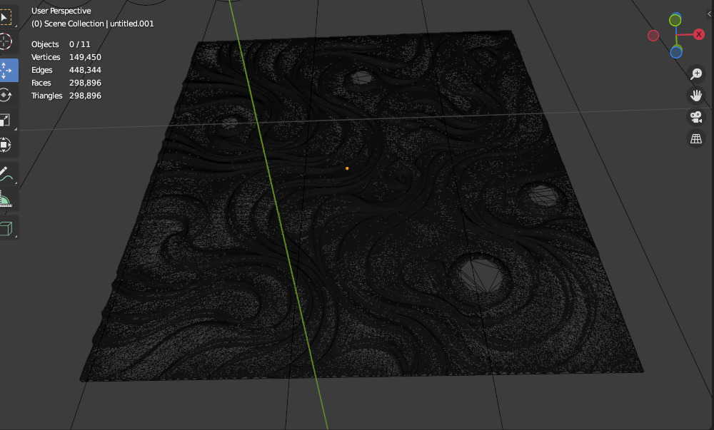 3D Wall Panel mural decor set relief stl cnc15 3D model_10