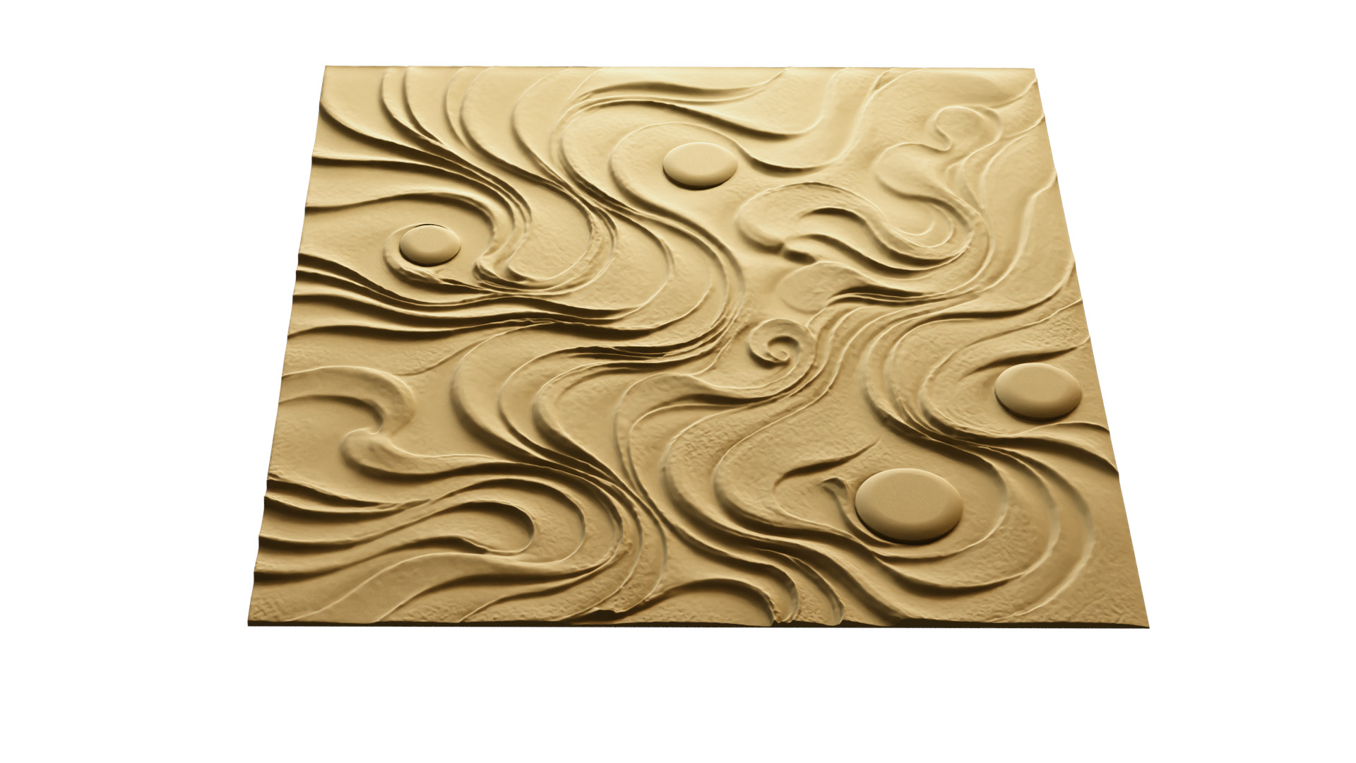 3D Wall Panel mural decor set relief stl cnc15 3D model_3