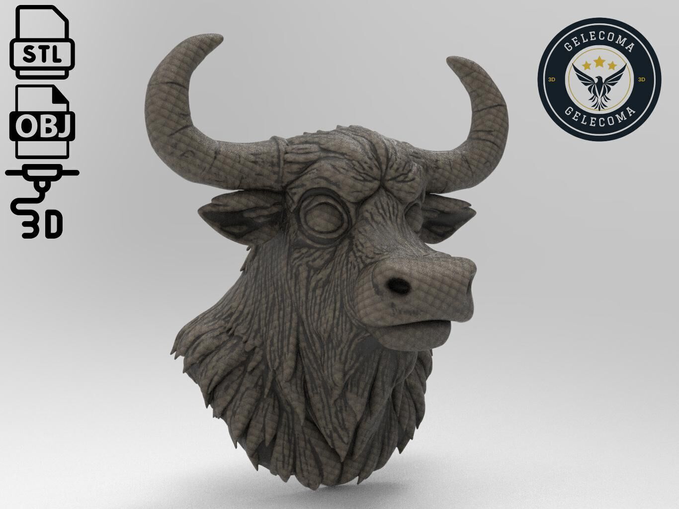 Yak Animal 3d Printing 3D print model_2