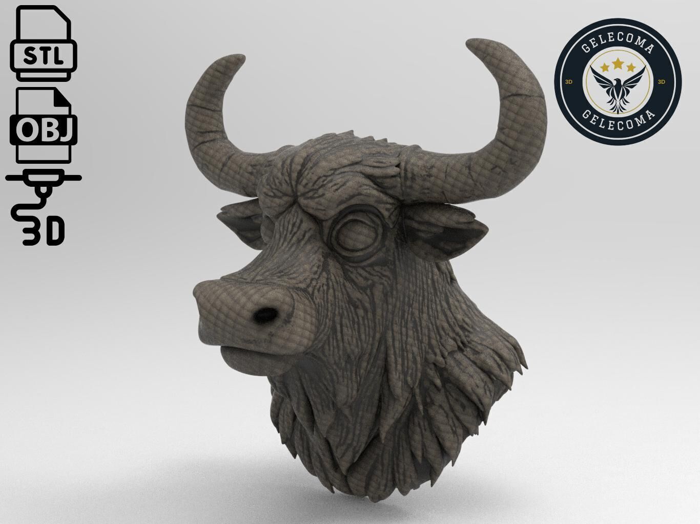 Yak Animal 3d Printing 3D print model_1