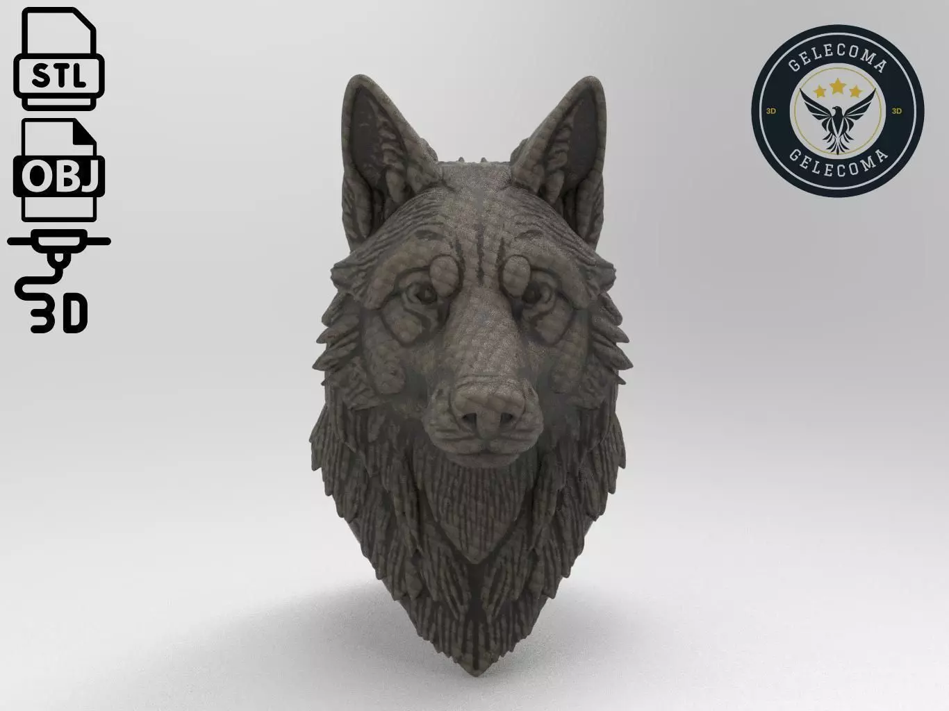 Wolf Animal 3d Printing 3D print model