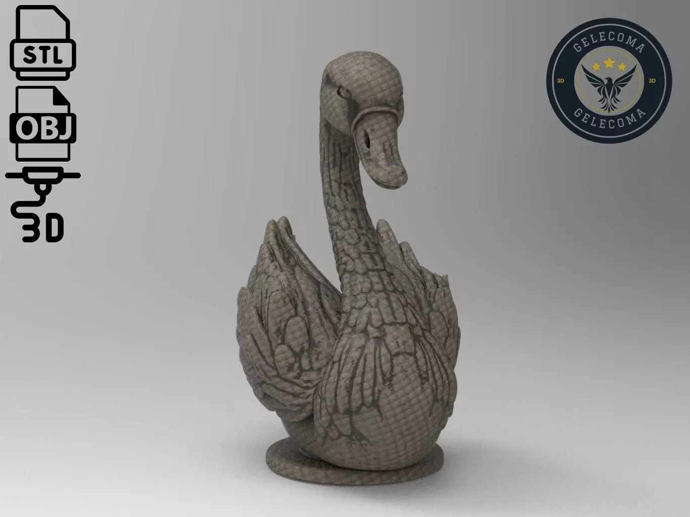 Swan Animal 3d Printing 3D print model_0