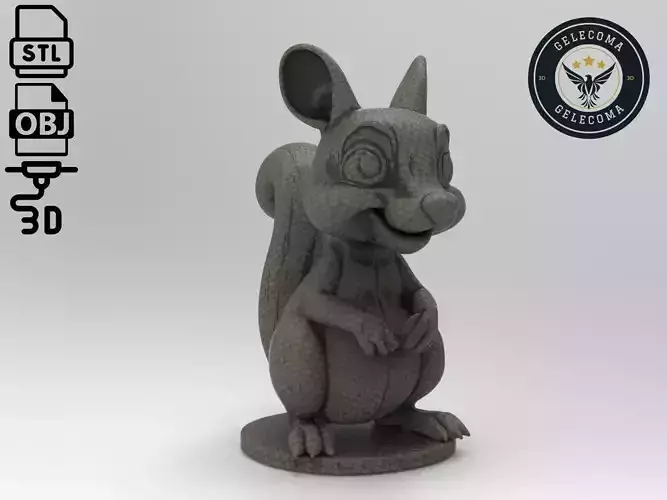 Squirrel Animal 3d Printing