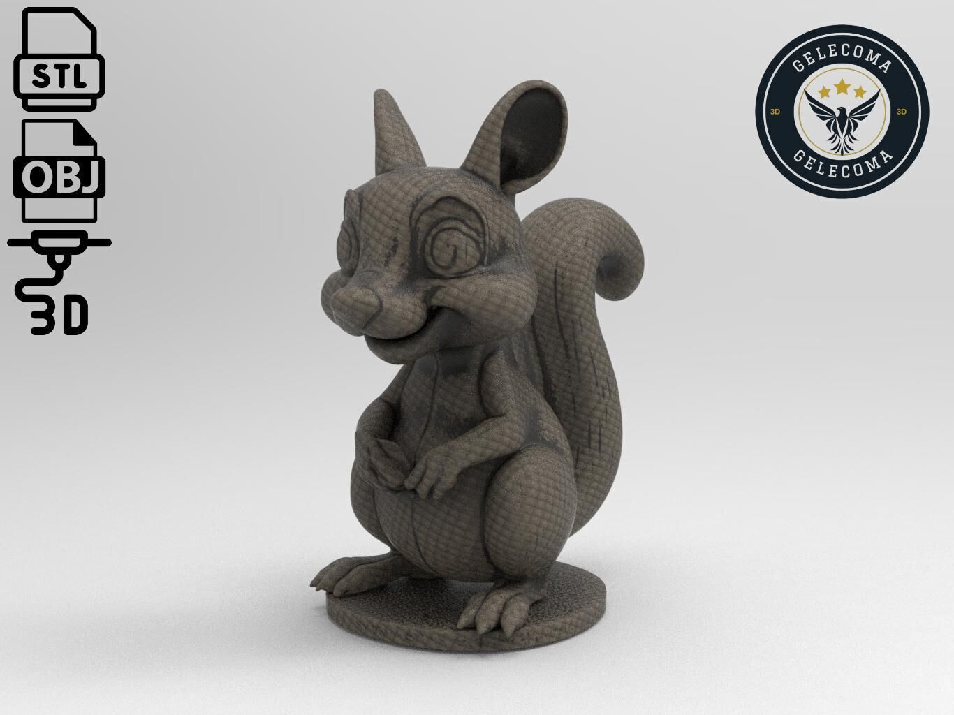 Squirrel Animal 3d Printing 3D print model_1
