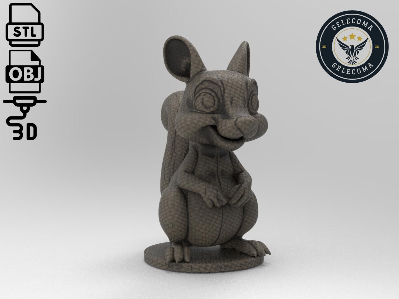 Squirrel Animal 3d Printing 3D print model_2
