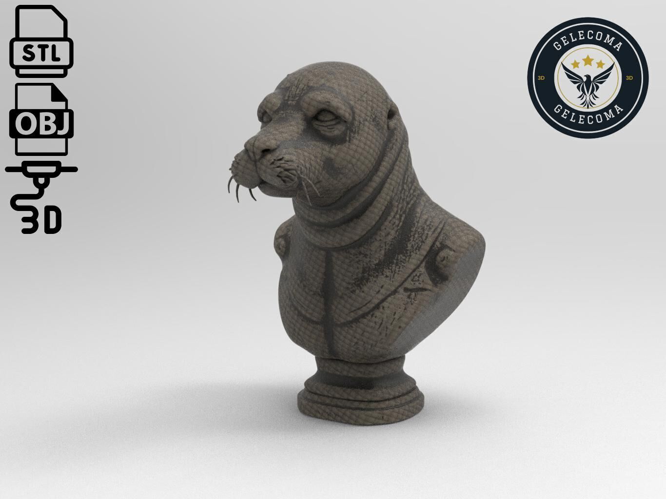 Seal Animal 3d Printing 3D print model_1