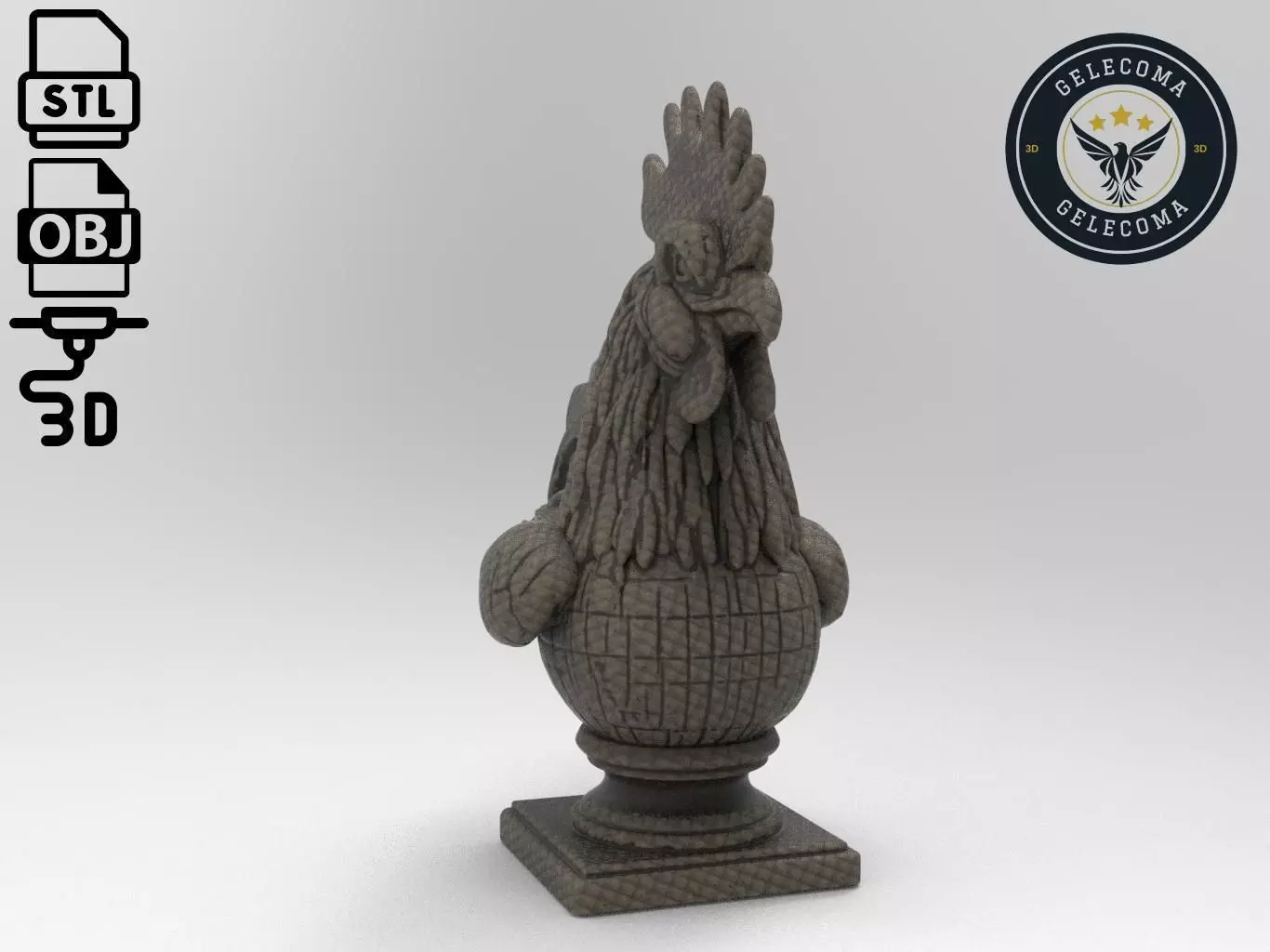 Rooster Animal 3d Printing 3D print model_0