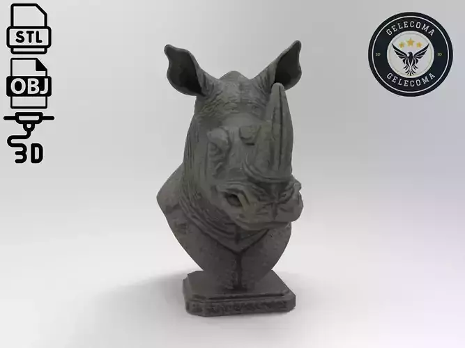 Rhinoceros Animal 3d Printing