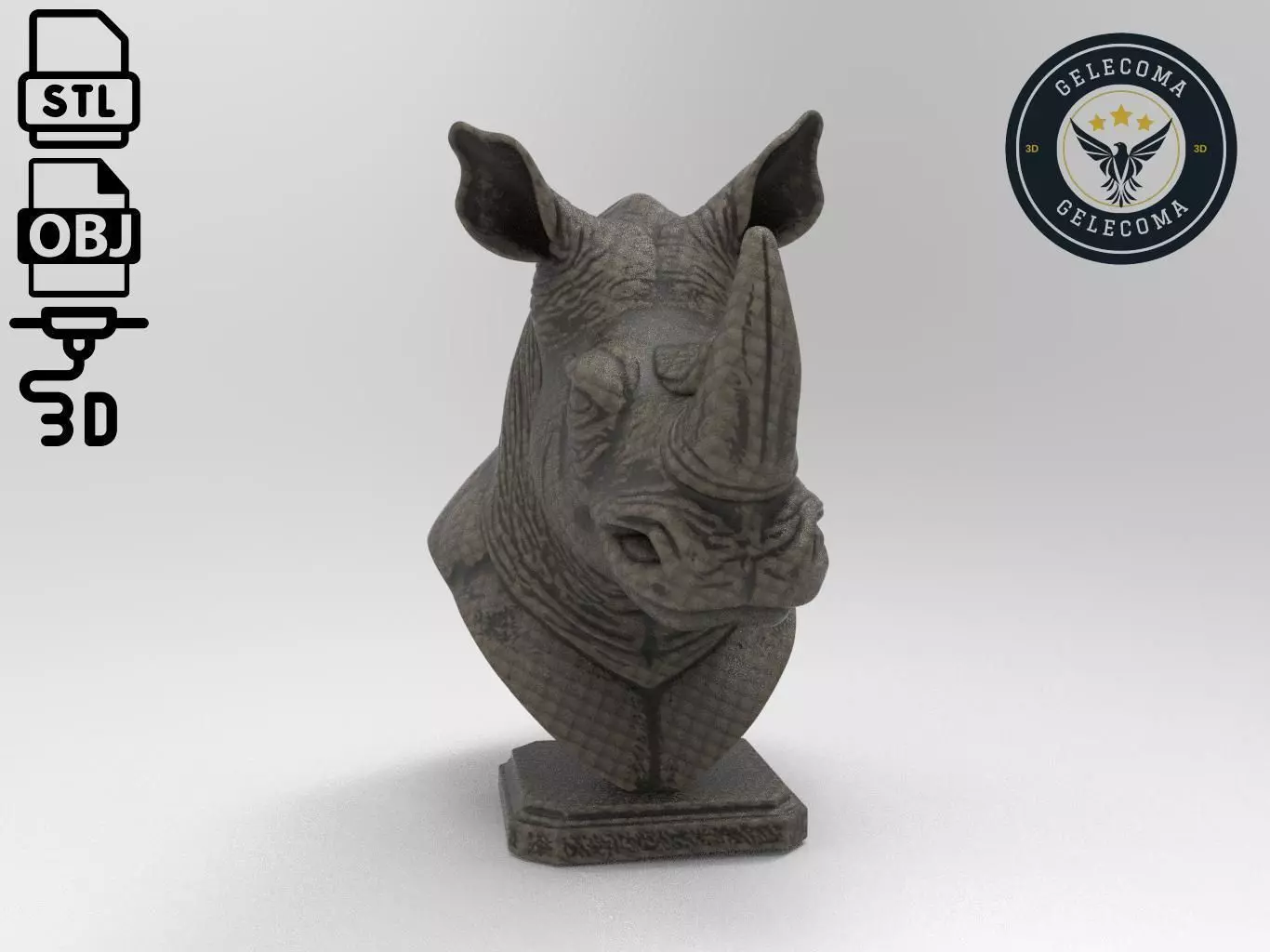 Rhinoceros Animal 3d Printing 3D print model_0
