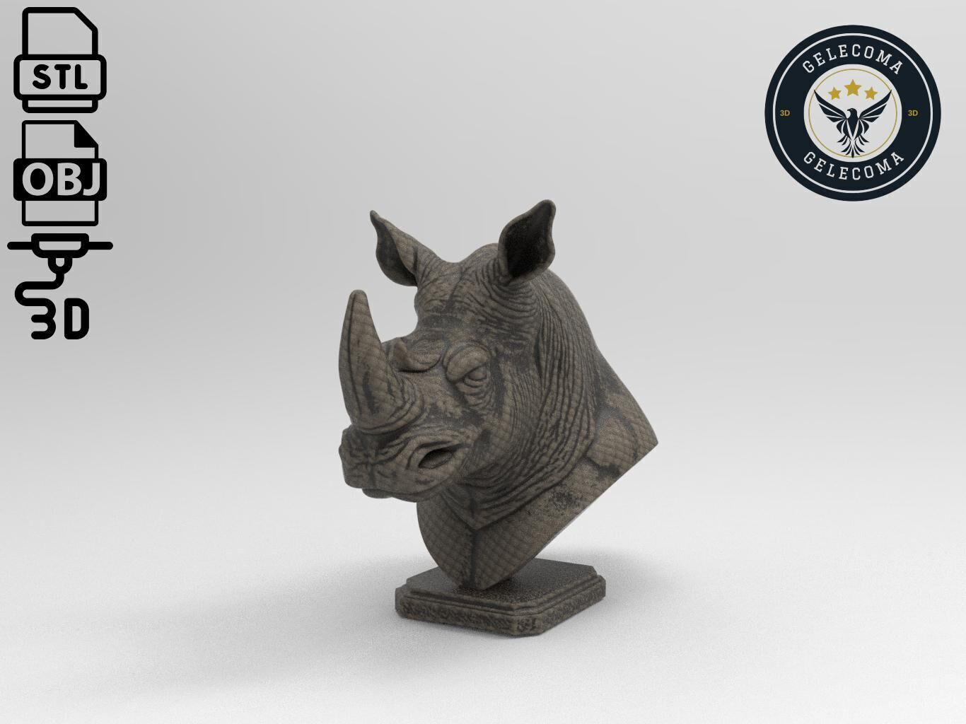 Rhinoceros Animal 3d Printing 3D print model_1