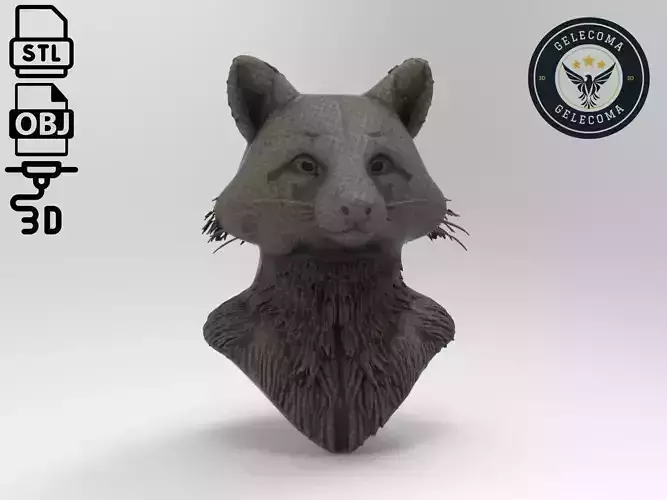 Raccoon Animal 3d Printing