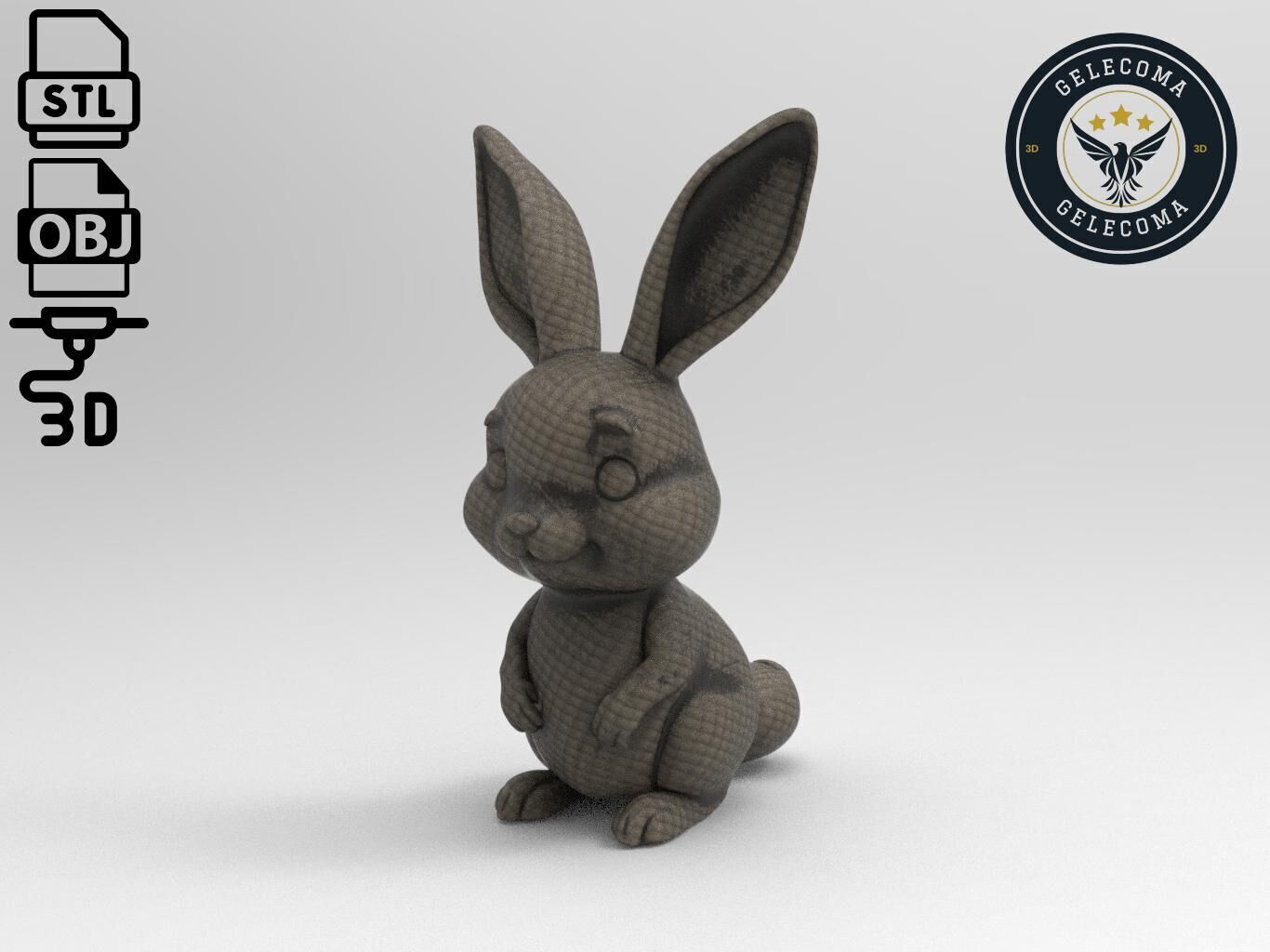 Rabbit Animal 3d Printing 3D print model_1