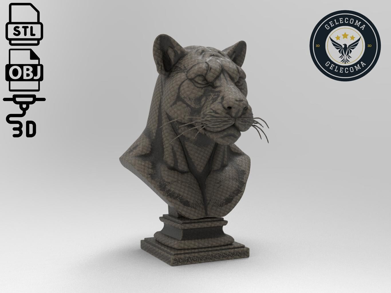 Panther Animal 3d Printing 3D print model_2