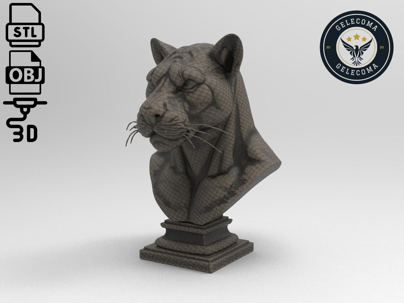 Panther Animal 3d Printing 3D print model_1