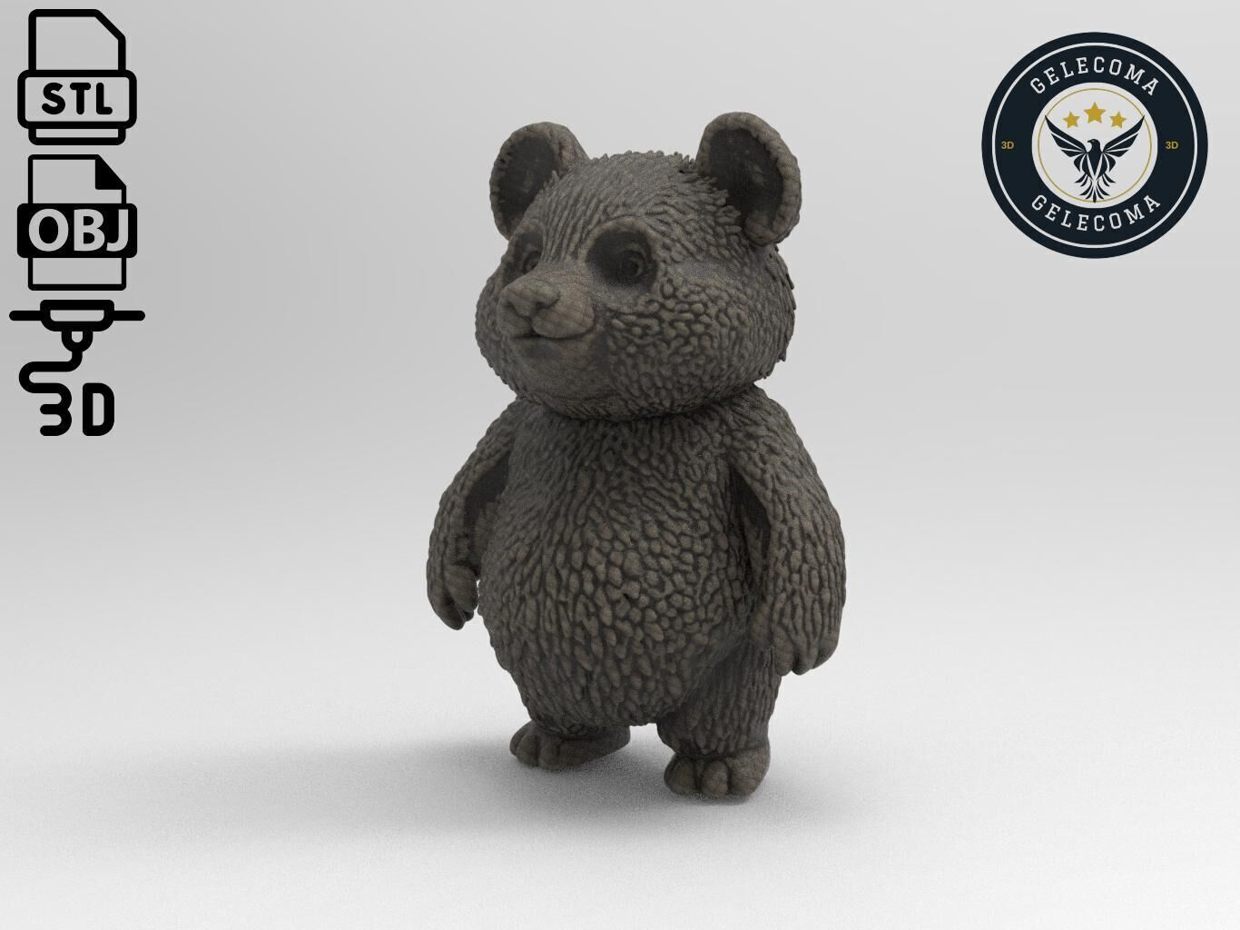 Panda Animal 3d Printing 3D print model_1
