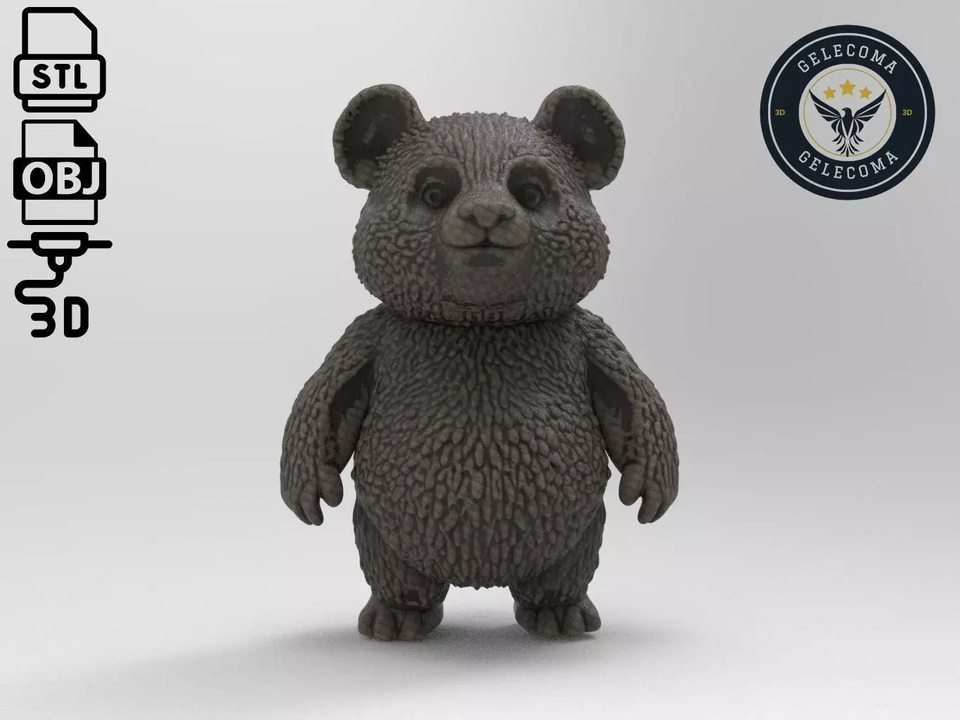 Panda Animal 3d Printing 3D print model_0