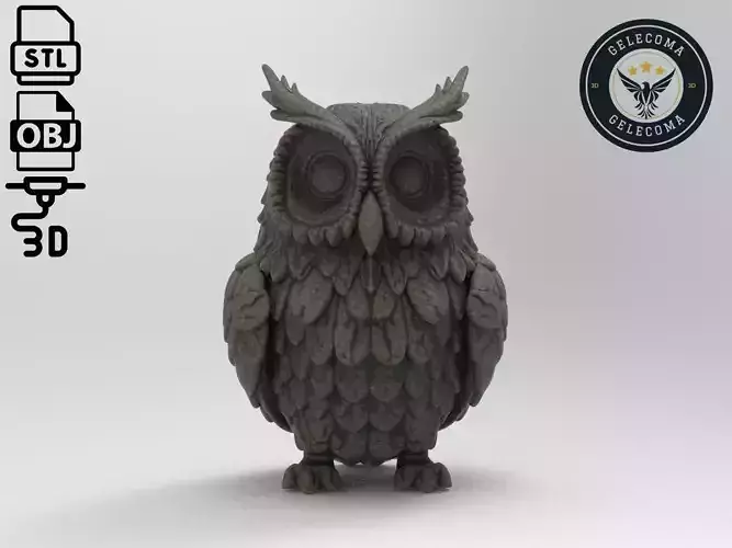 Owl Animal 3d Printing