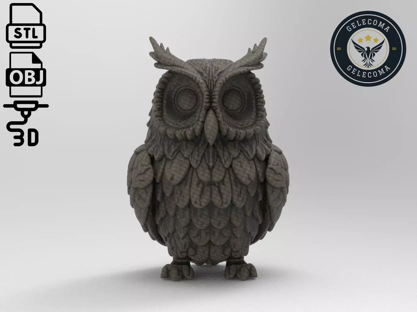 Owl Animal 3d Printing 3D print model_0