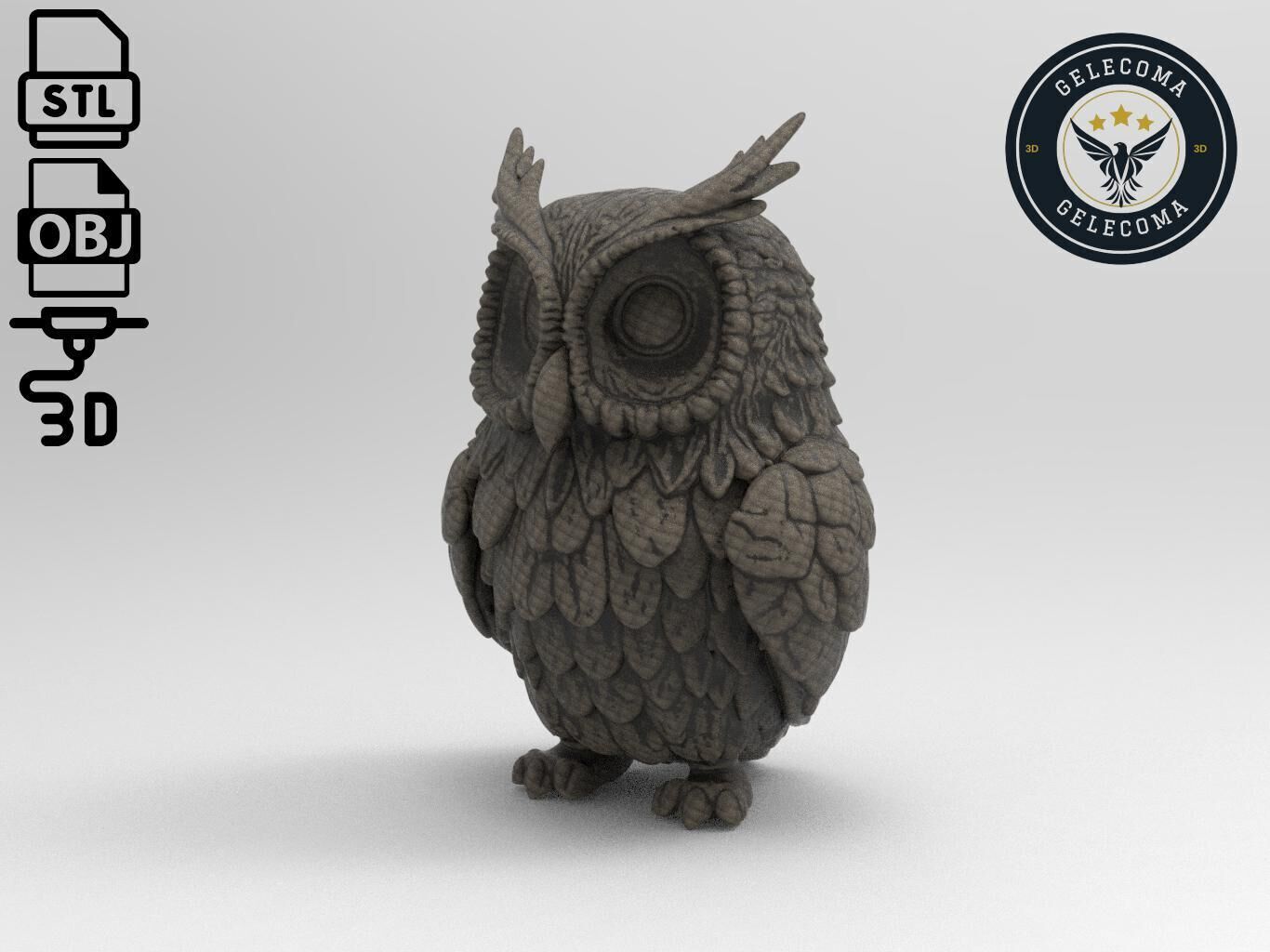 Owl Animal 3d Printing 3D print model_1