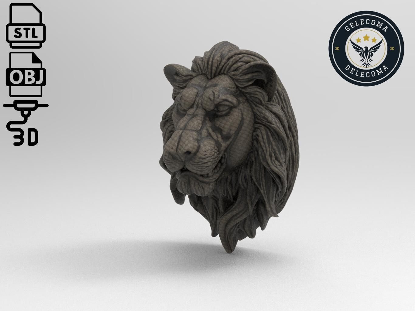 Lion Animal 3d Printing 3D print model_1