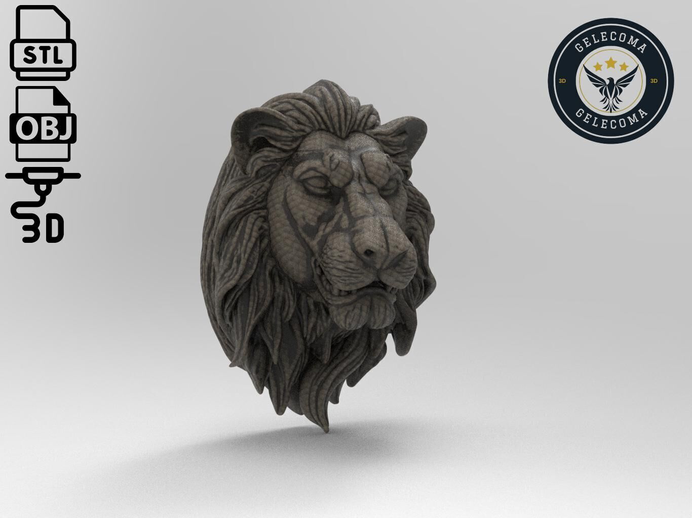Lion Animal 3d Printing 3D print model_2
