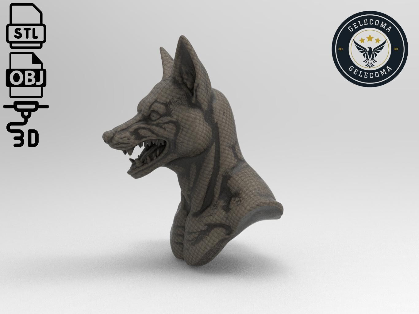Jackal Animal 3d Printing 3D print model_1