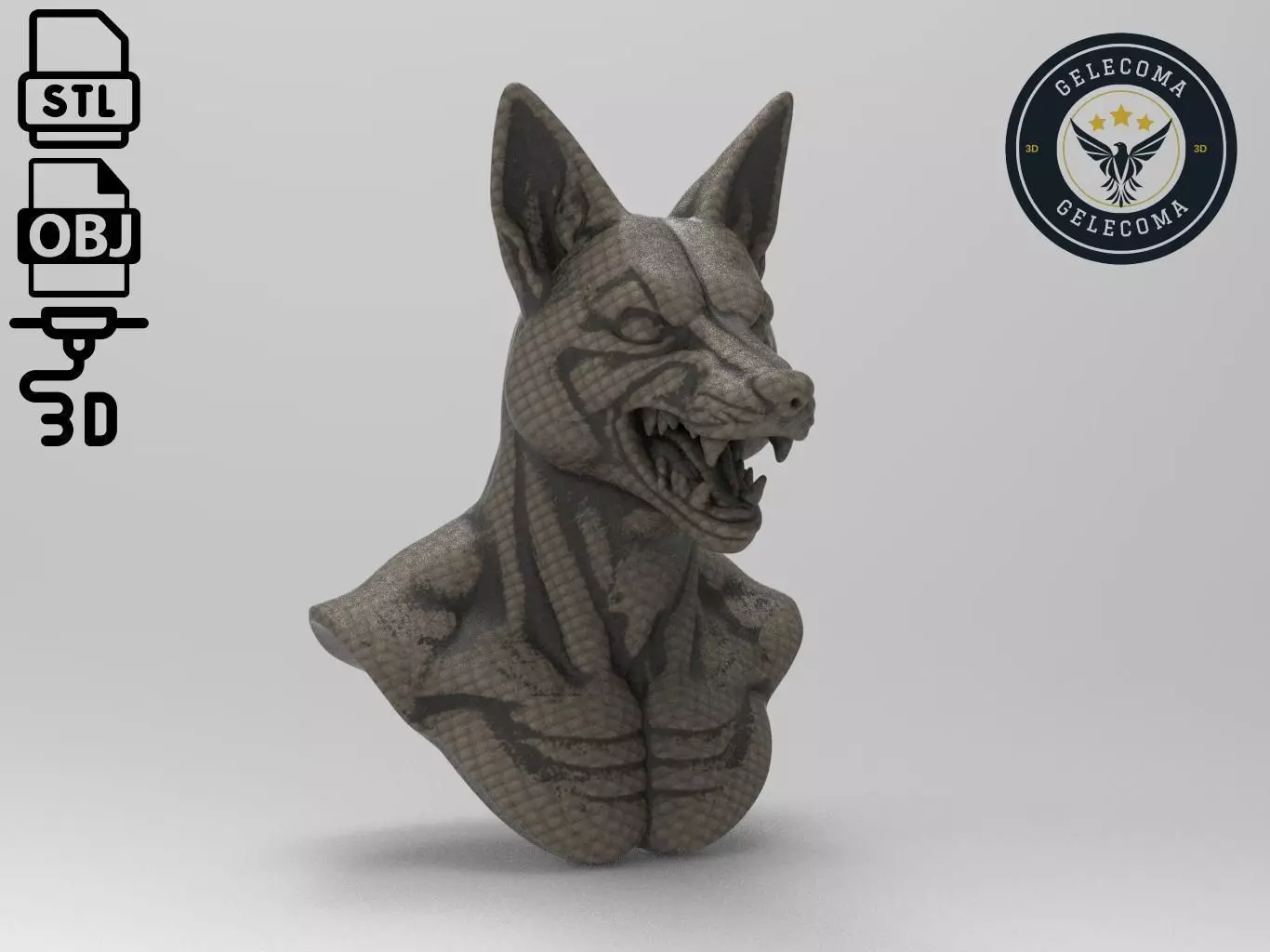 Jackal Animal 3d Printing 3D print model_0