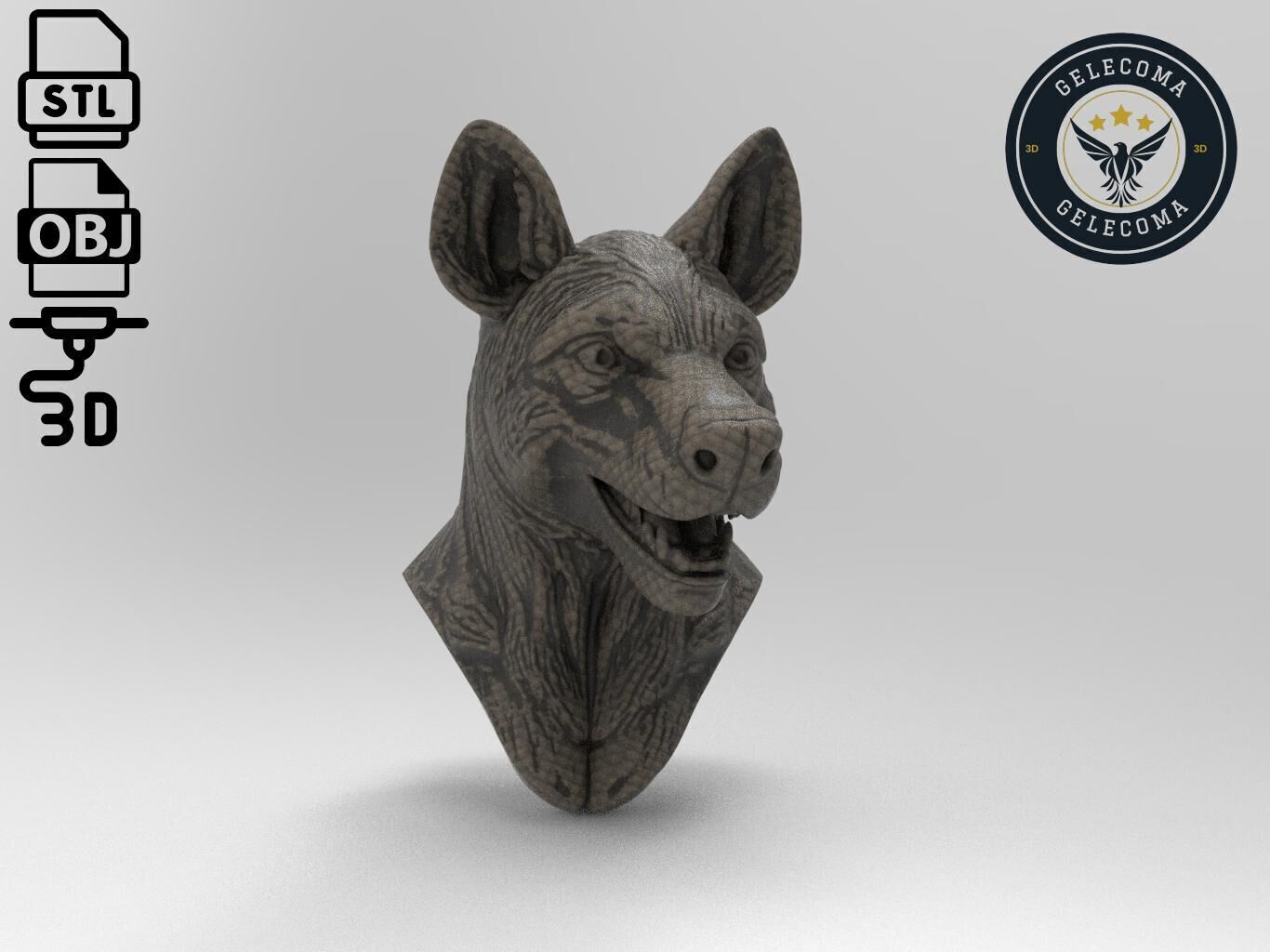 Hyena Animal 3d Printing 3D print model_2