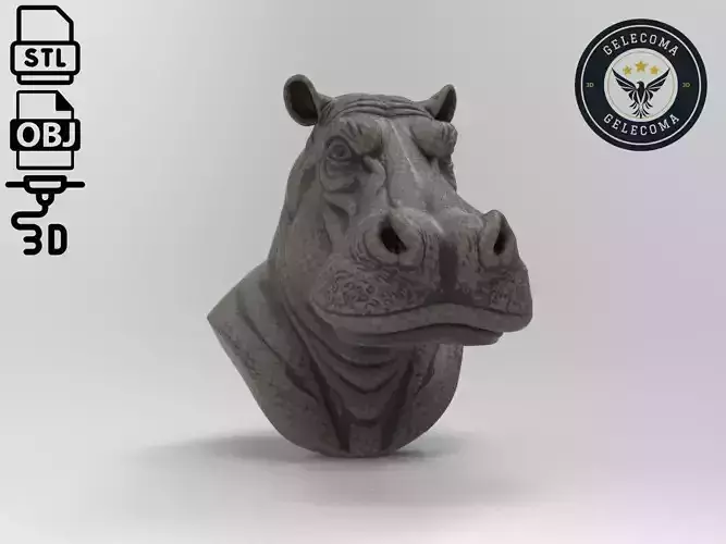 Hippopotamus Animal 3d Printing