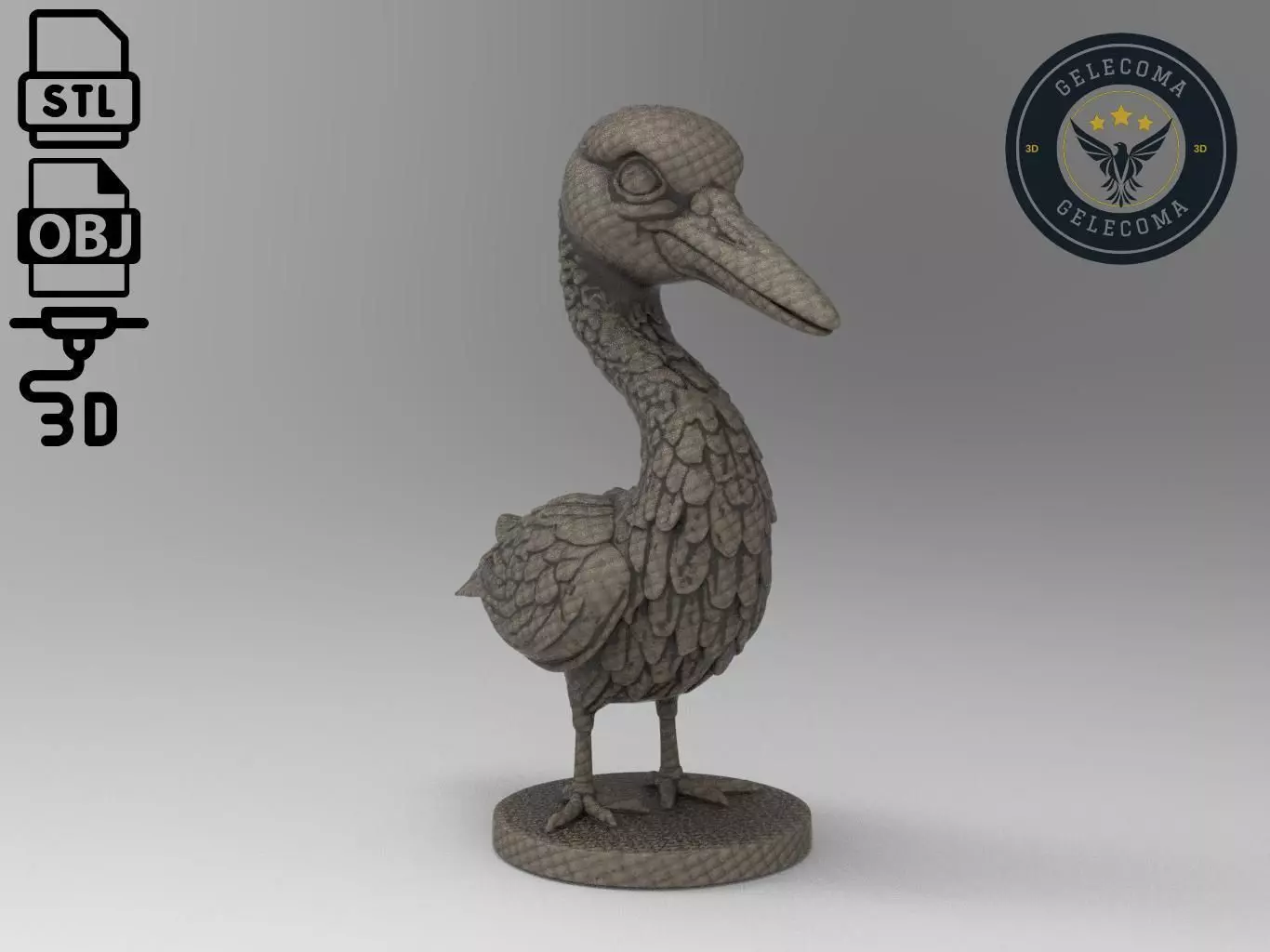 Heron Animal 3d Printing 3D print model_0