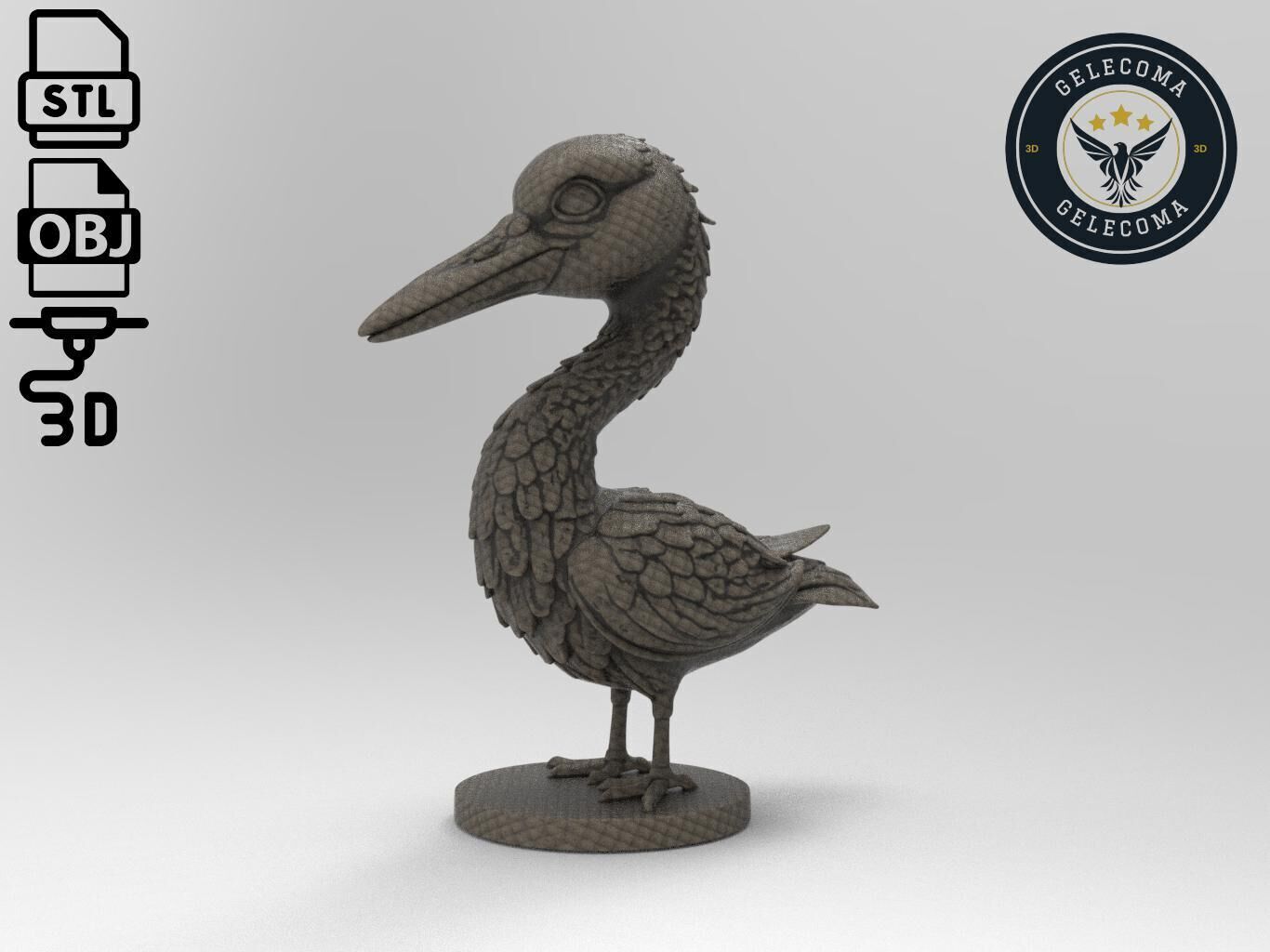 Heron Animal 3d Printing 3D print model_2