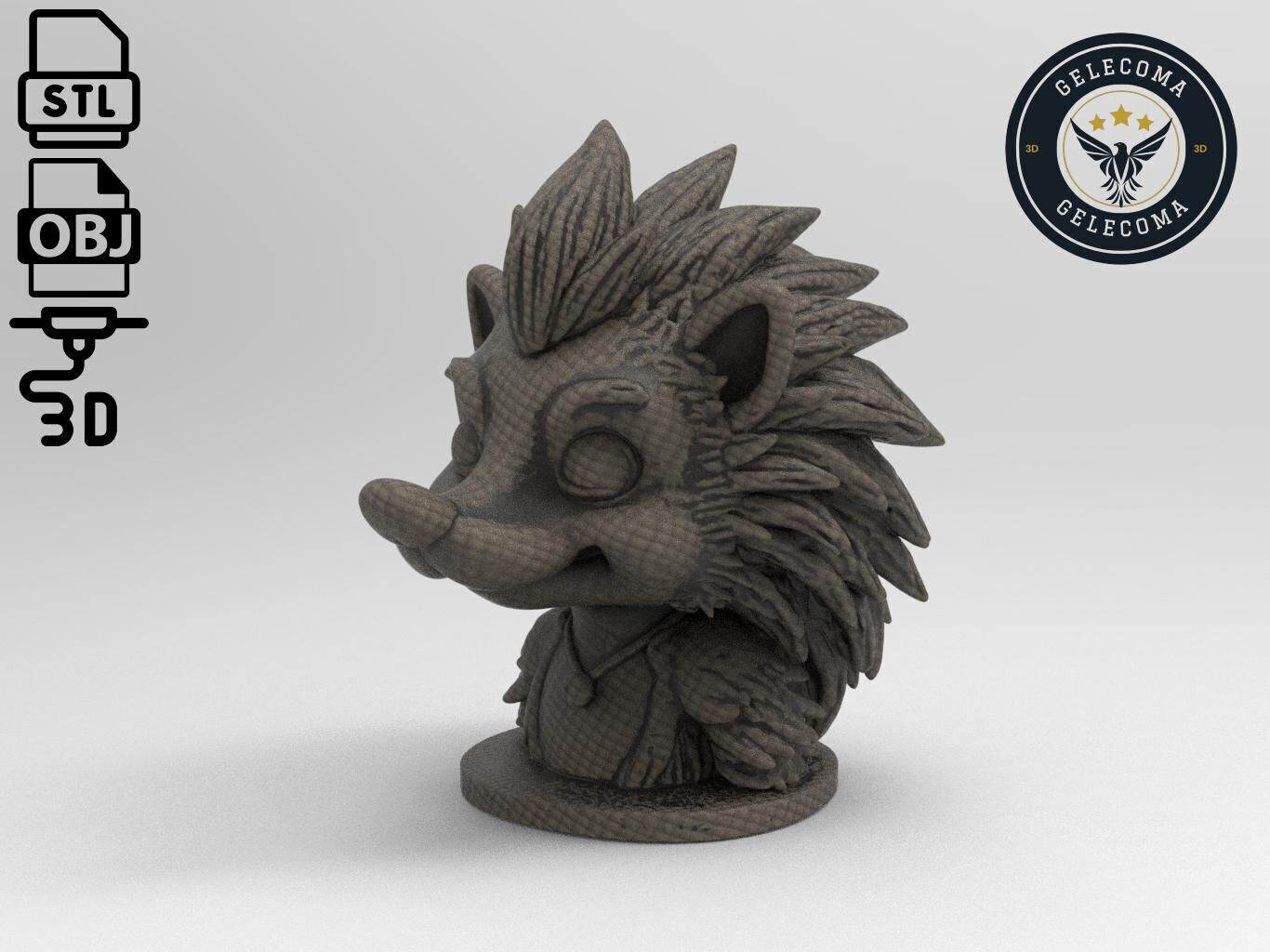 Hedgehog Animal 3d Printing 3D print model_1