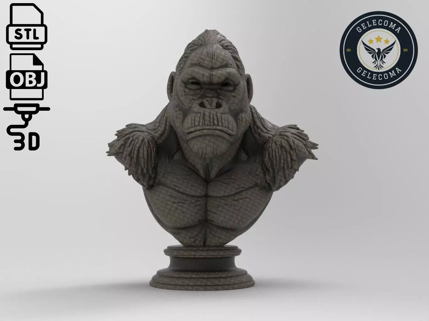 Gorilla Animal 3d Printing 3D print model_0