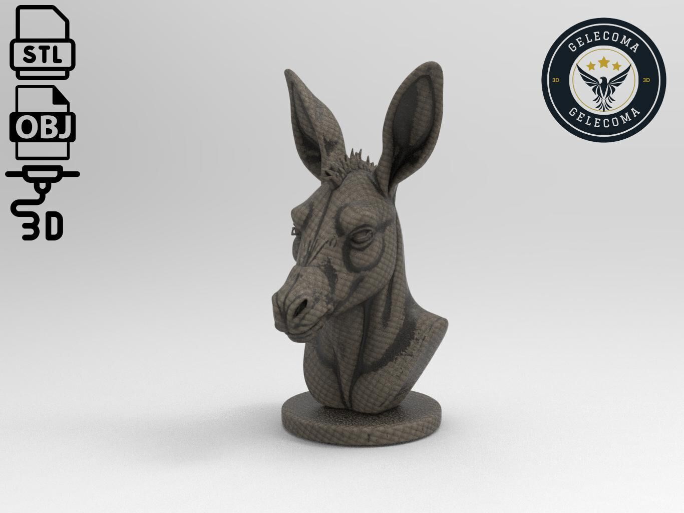 Donkey Animal 3d Printing 3D print model_1