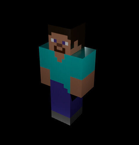 Steve Low-poly 3D model