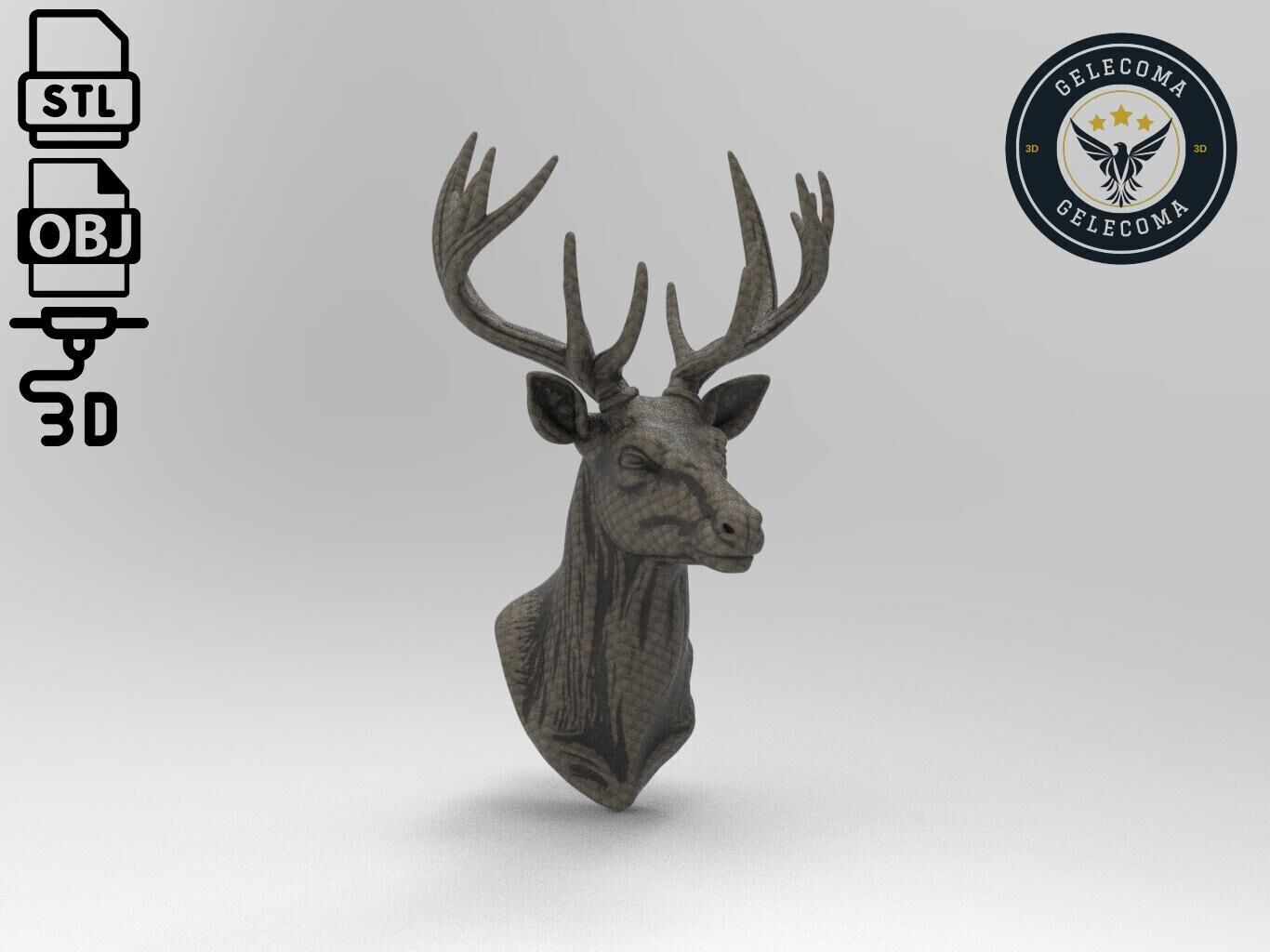 Deer Animal 3d Printing 3D print model_2