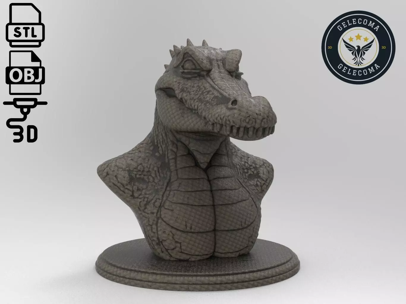 Crocodile Animal 3d Printing 3D print model_0