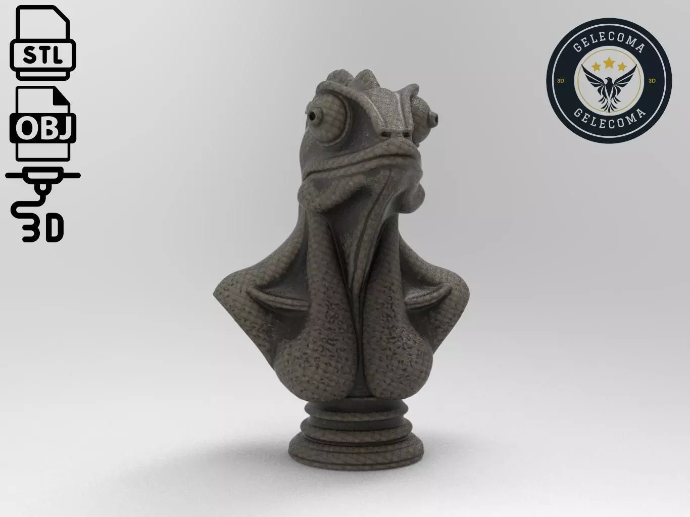 Chameleon Animal 3d Printing 3D print model
