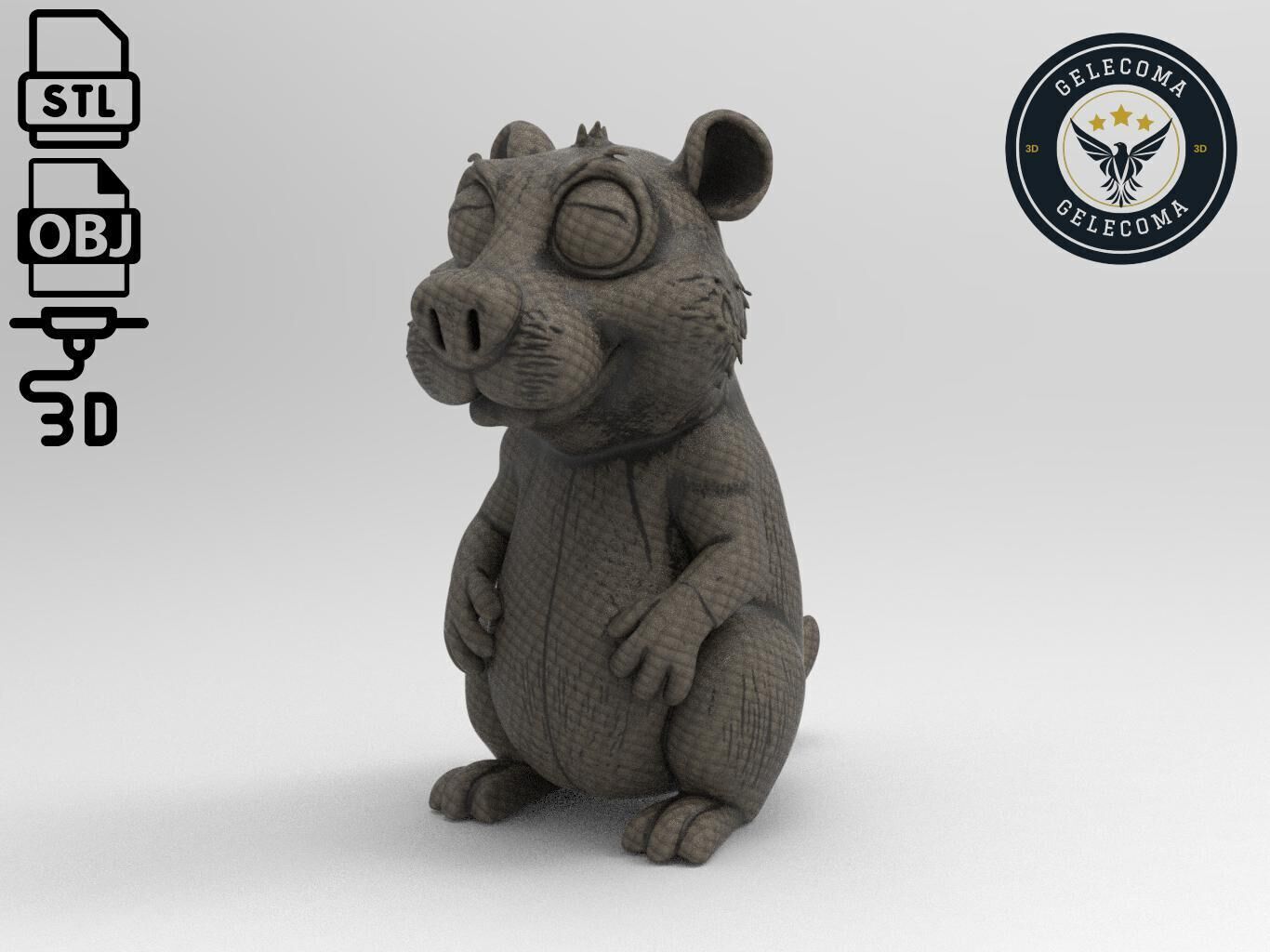 Beaver Animal 3d Printing 3D print model_1
