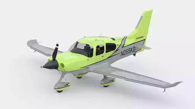 Aircraft Propeller Carbon Lime