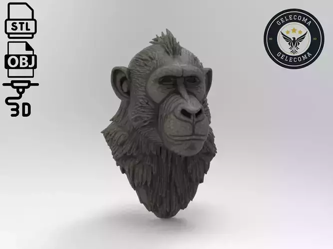 Baboon Animal 3d Printing