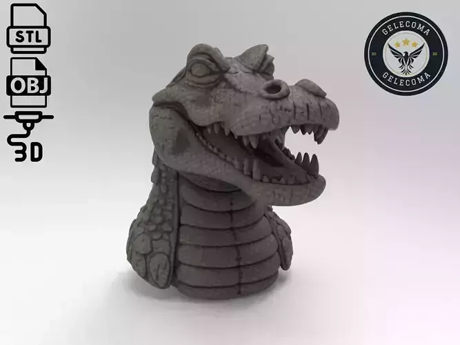 Alligator Animal 3d Printing 3D print model