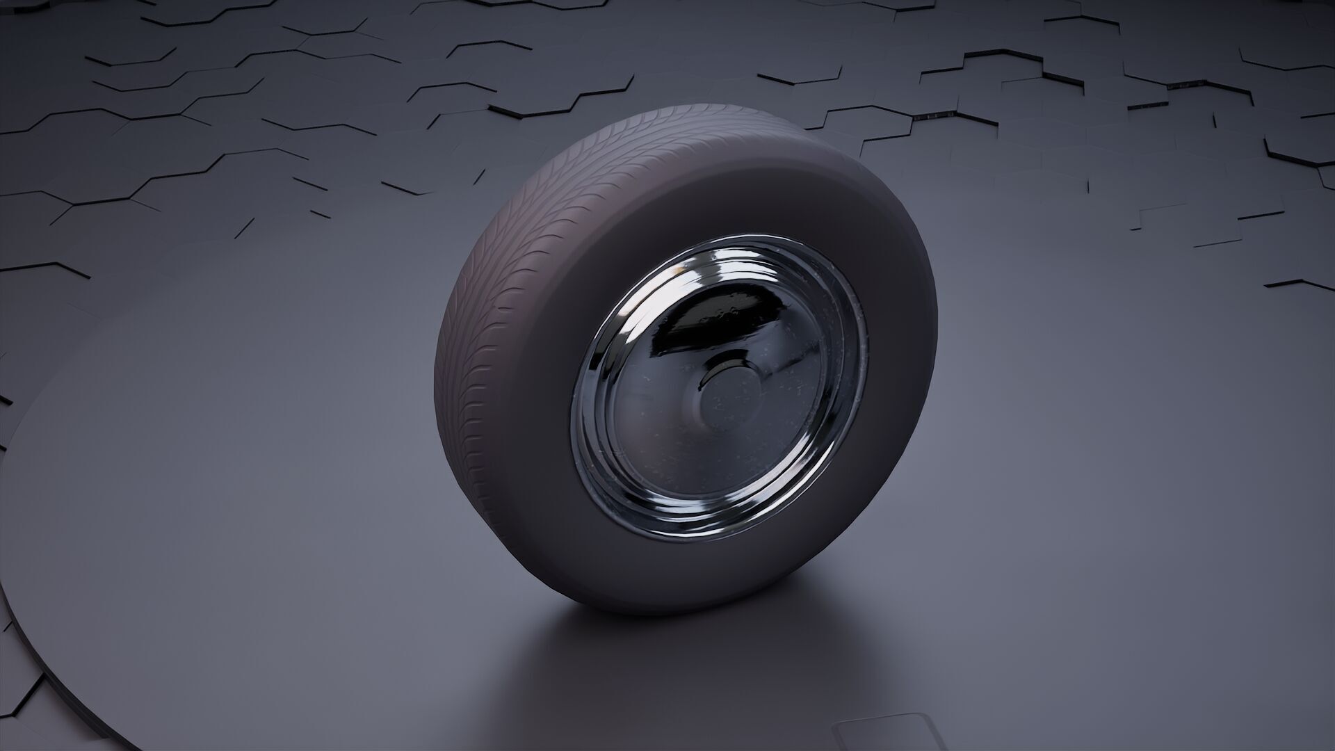 Car wheel pack 3D model_7