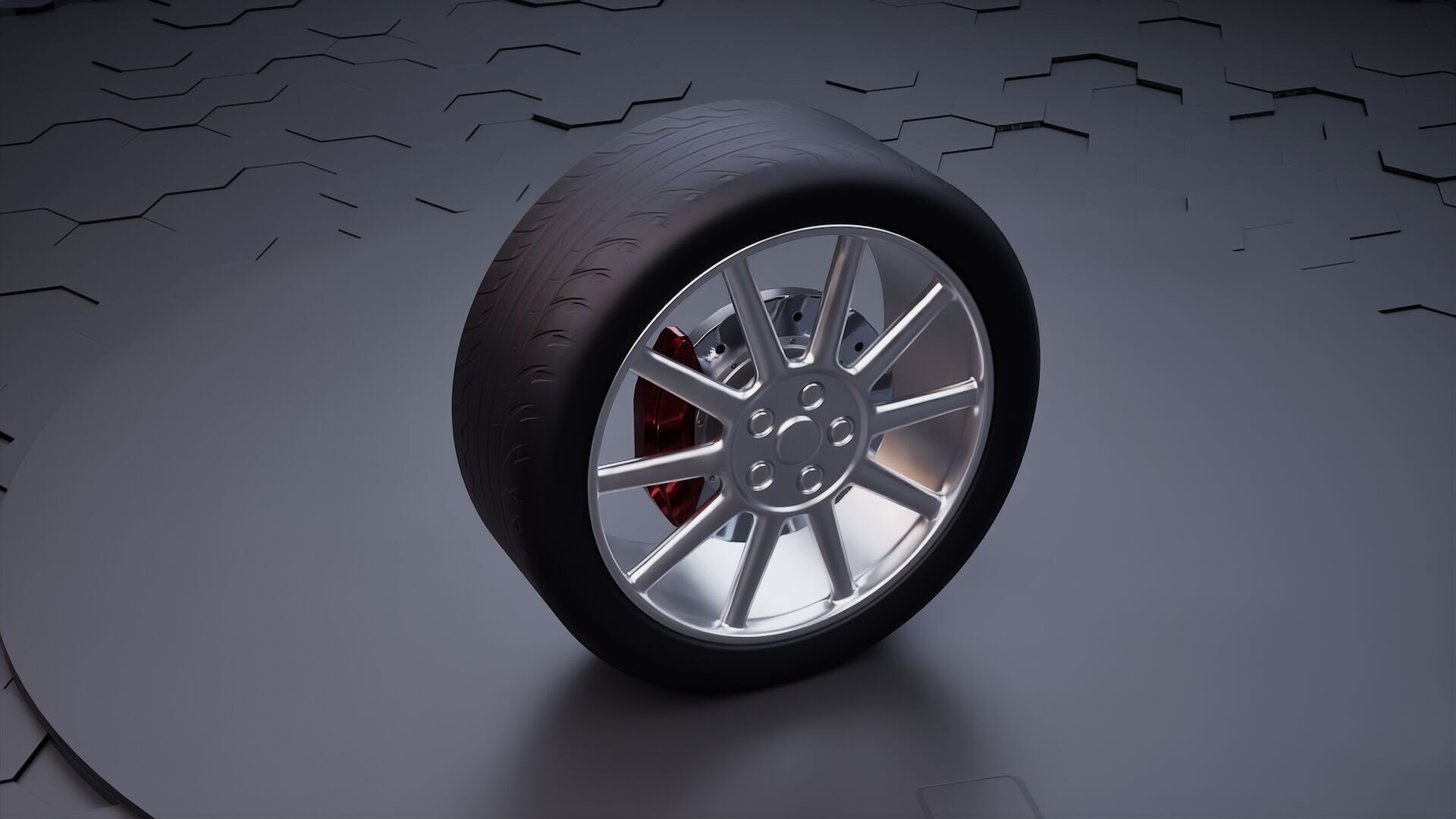 Car wheel pack 3D model_11