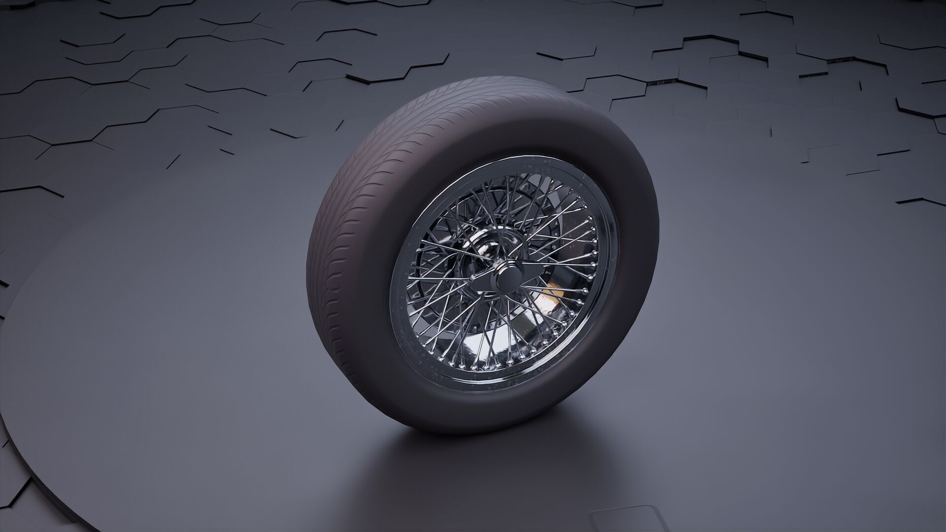 Car wheel pack 3D model_6
