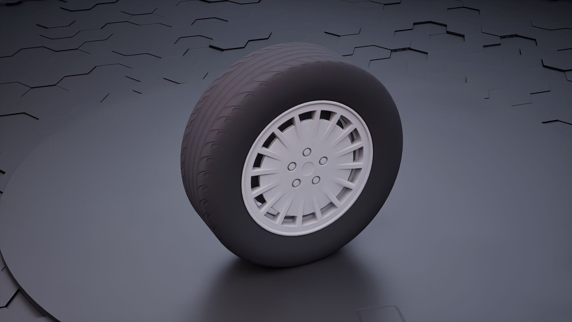 Car wheel pack 3D model_10